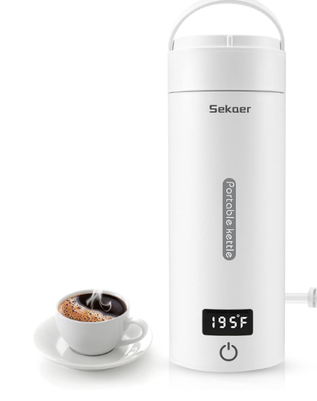 SafeSip™ Portable Travel Electric Kettle