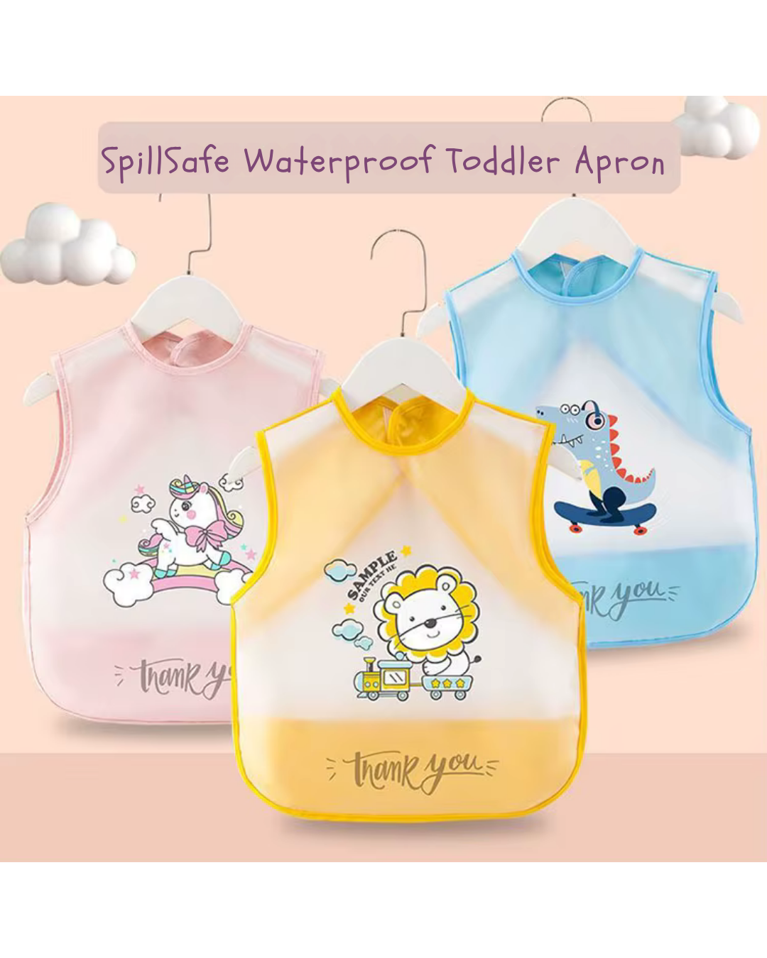 SpillSafe™ Waterproof Toddler Apron