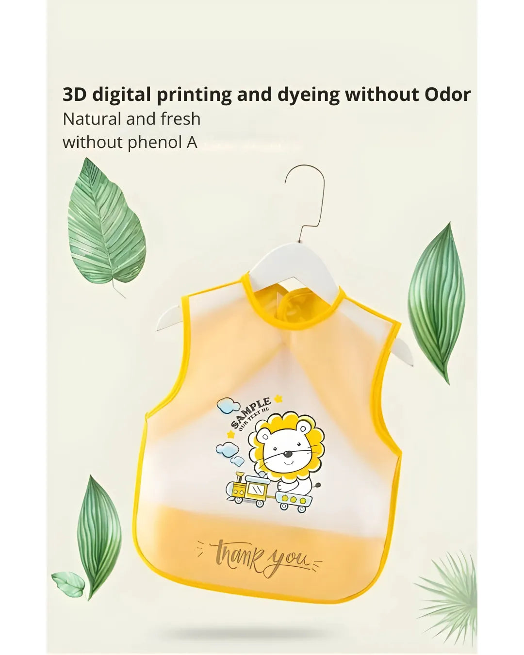 Waterproof Baby Bib Apron for Toddlers | Easy-Clean Feeding Apron
