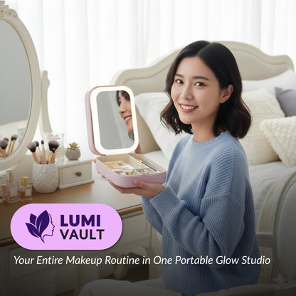 LumiVault™ Makeup Box-Organizer