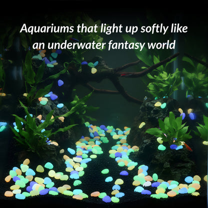 LumiPebble™ Glow-In-The-Dark Stones (Pack Of 100 pcs)