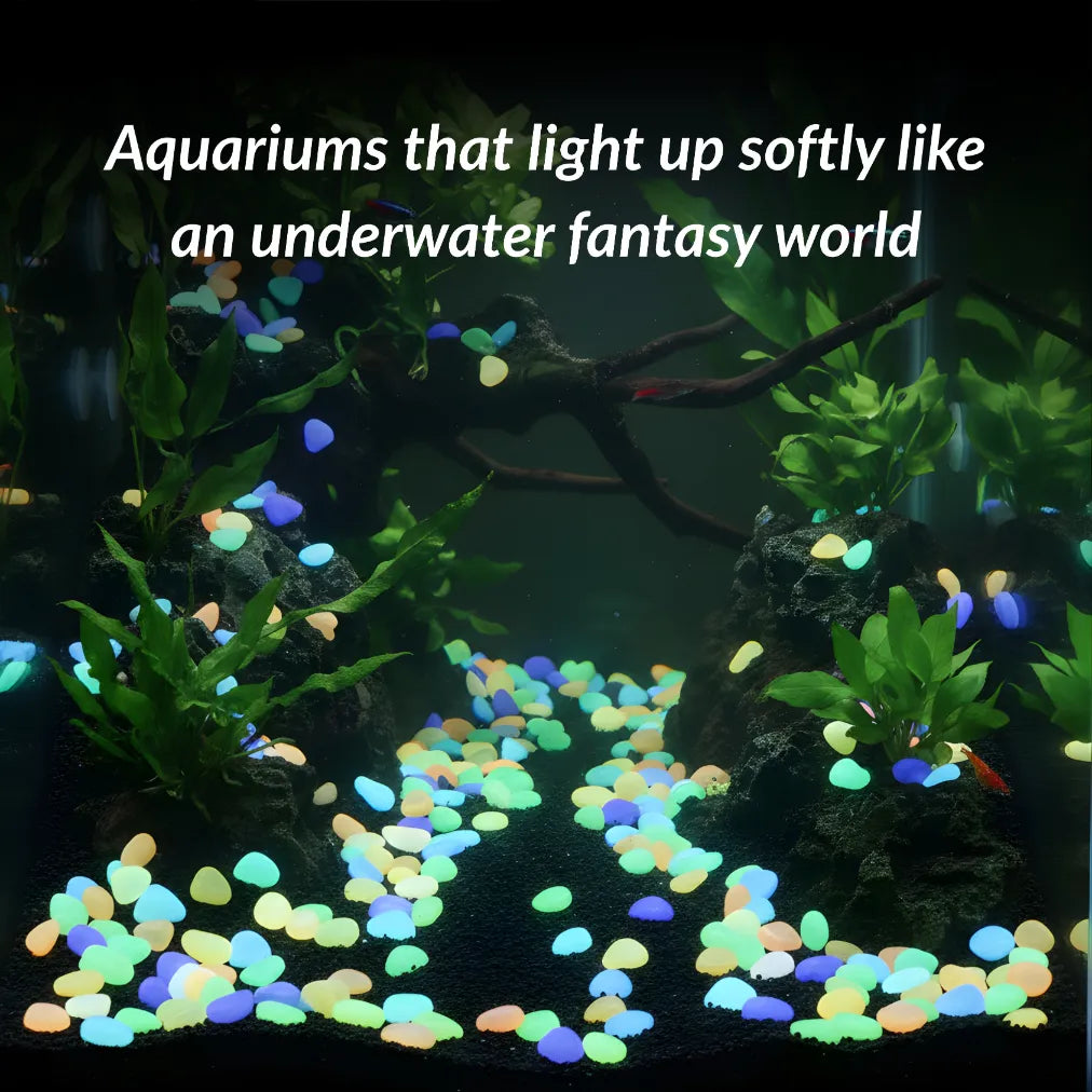 LumiPebble™ Glow-In-The-Dark Stones (Pack Of 100 pcs)