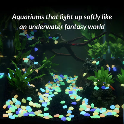 LumiPebble™ Glow-In-The-Dark Stones (Pack Of 100 pcs)