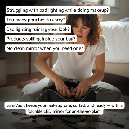 LumiVault™ Makeup Box-Organizer