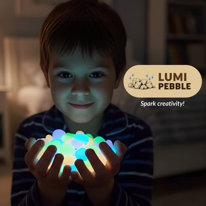 LumiPebble™ Glow-In-The-Dark Stones (Pack Of 100 pcs)