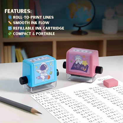 MathGenius™ Roller Practice Stamp