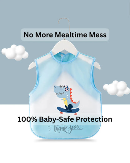 Waterproof Baby Bib Apron for Toddlers | Easy-Clean Feeding Apron