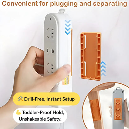 SafeMount Adhesive Wall Socket Holder
