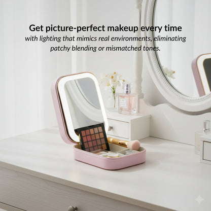 LumiVault™ Makeup Box-Organizer