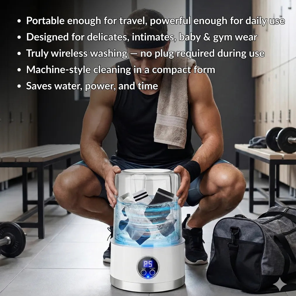 WashMate Go™ – Wireless Portable Mini Washer