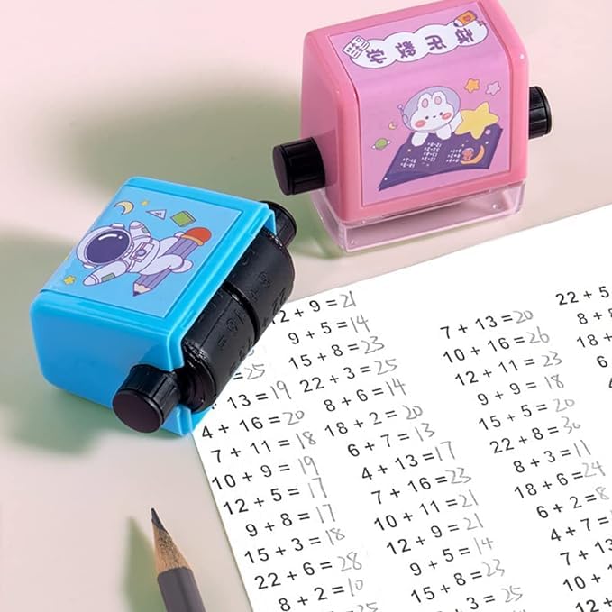MathGenius™ Roller Practice Stamp