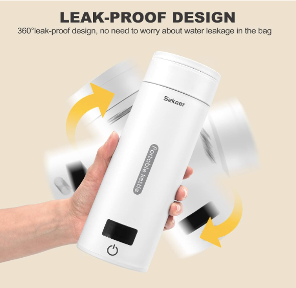 SafeSip™ Portable Travel Electric Kettle