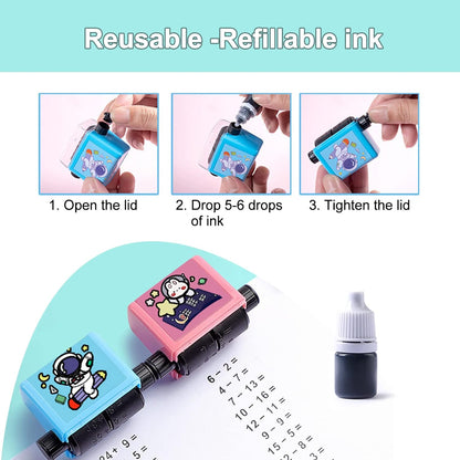 MathGenius™ Roller Practice Stamp