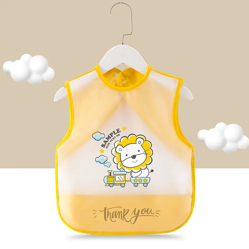 Waterproof Baby Bib Apron for Toddlers | Easy-Clean Feeding Apron