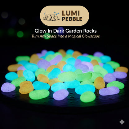 LumiPebble™ Glow-In-The-Dark Stones (Pack Of 100 pcs)