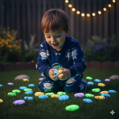 LumiPebble™ (Pack Of 100 pcs) Glow-In-The-Dark Stones