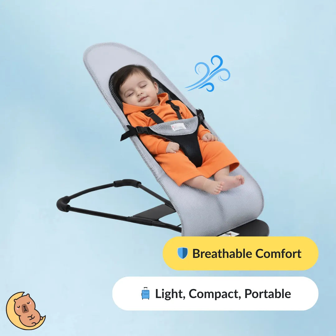 Baby Rocker for Newborns & Infants | BreezeBounce by Momfortable
