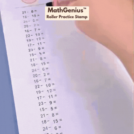 MathGenius™ Roller Practice Stamp