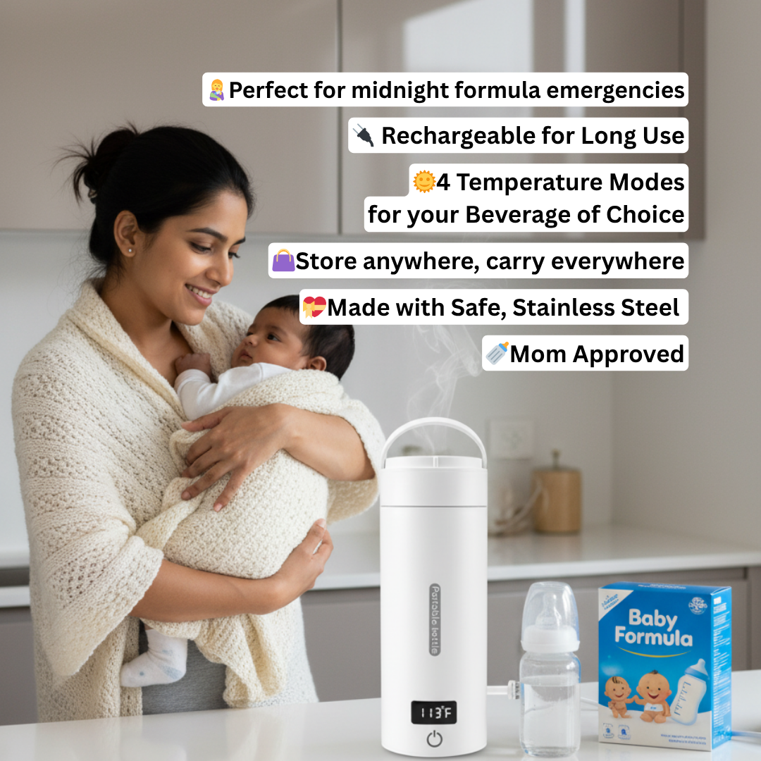SafeSip™ Portable Travel Electric Kettle