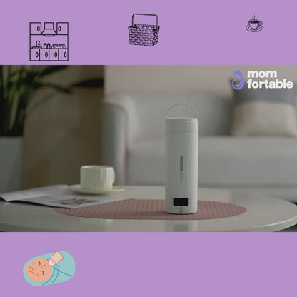 SafeSip™ Portable Travel Electric Kettle